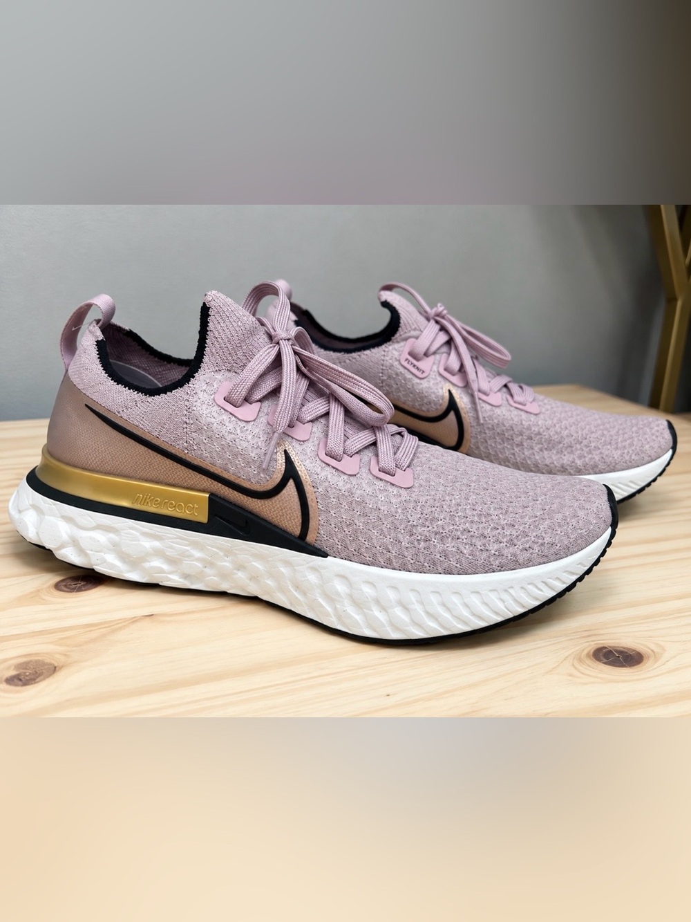 Nike Women’s React Infinity Run Flyknit Running Shoes – Plum